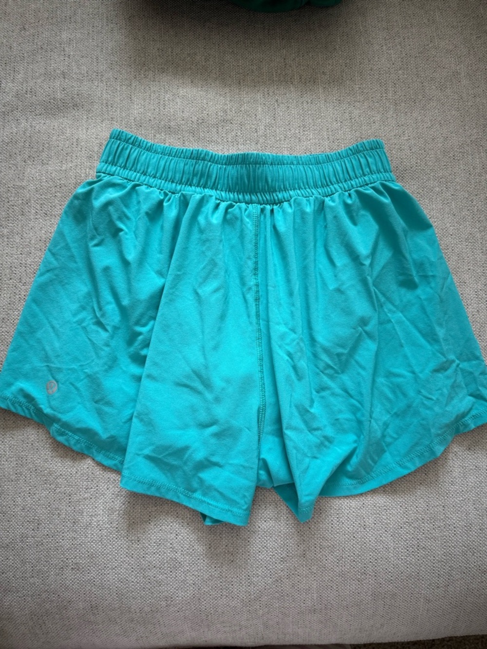 Lululemon Women's Athletic Shorts - Teal Lightweight Running Shorts